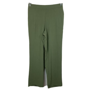 Linea By Louis Dell'Olio Pants Womens Sz S Green‎ Elastic Waist Pull On Lined